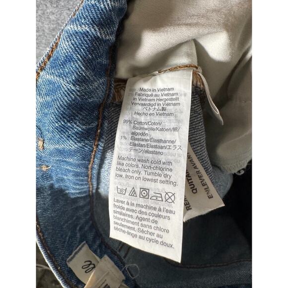 Madewell Jeans Women 24 Blue Medium Wash The PErfect Vintage Distressed Denim - Picture 9 of 10